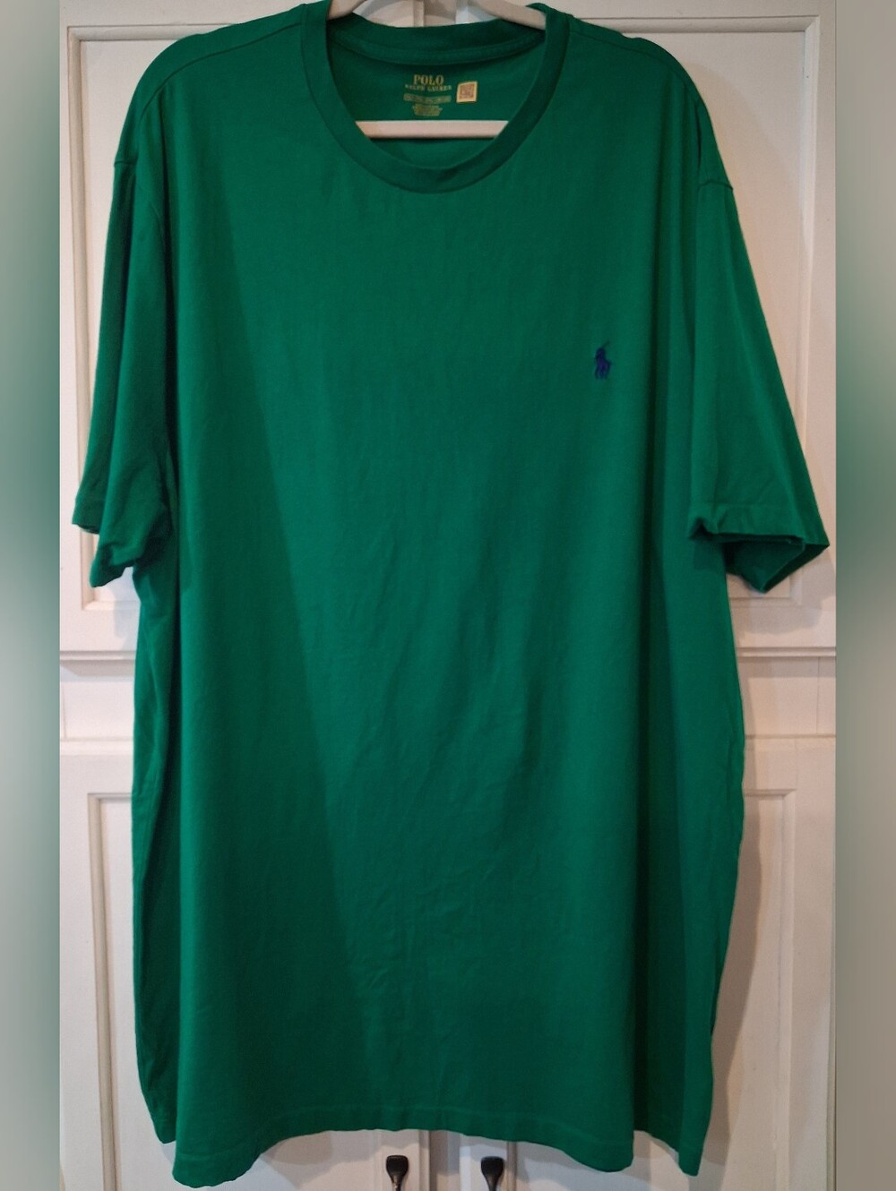 Polo Ralph Lauren Men's Green Logo Embroidered Crewneck T-Shirt 2XLT Big & Tall